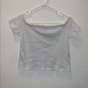 White Off-the-Shoulder Top